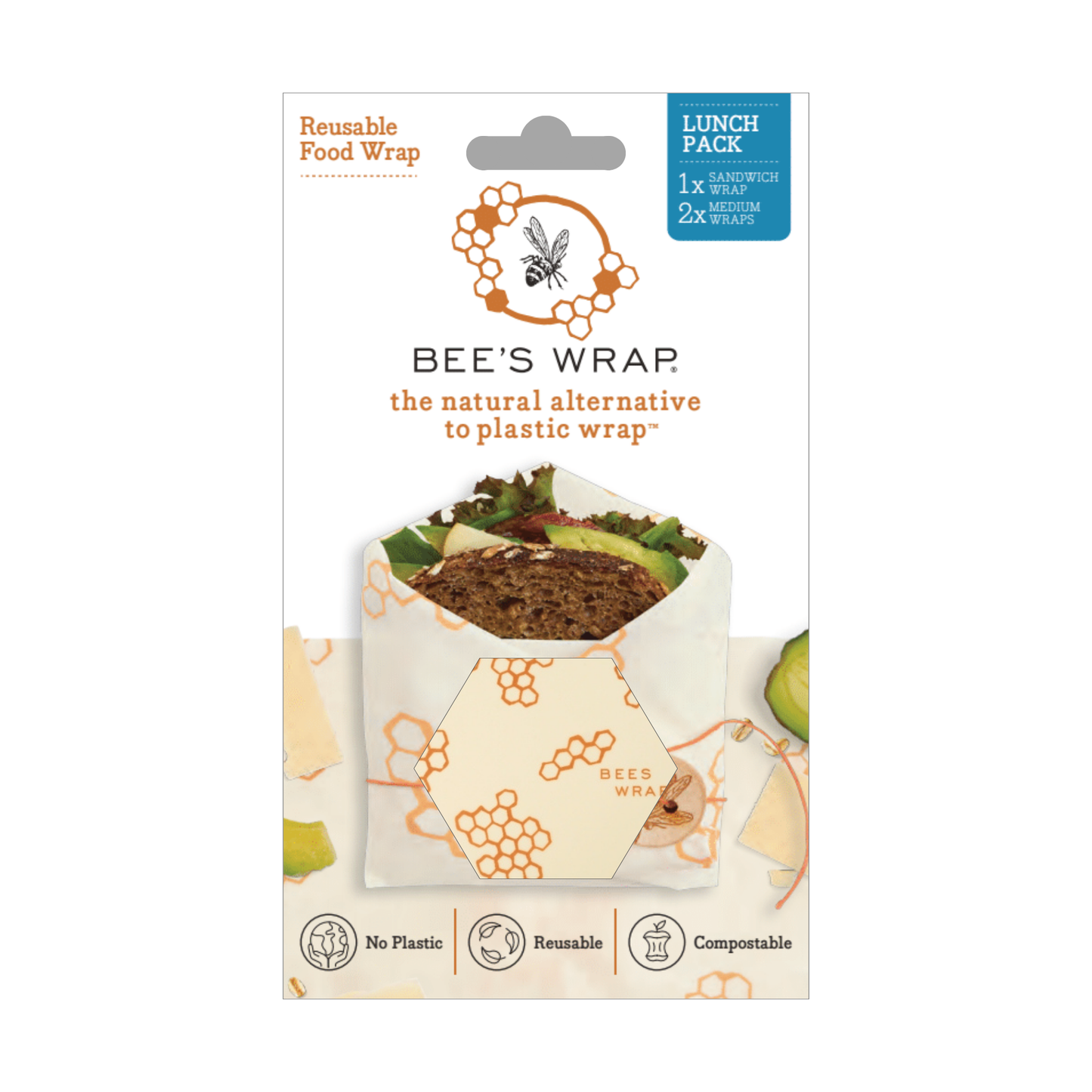 Bee's Wrap Lunch Pack (3 Pack)