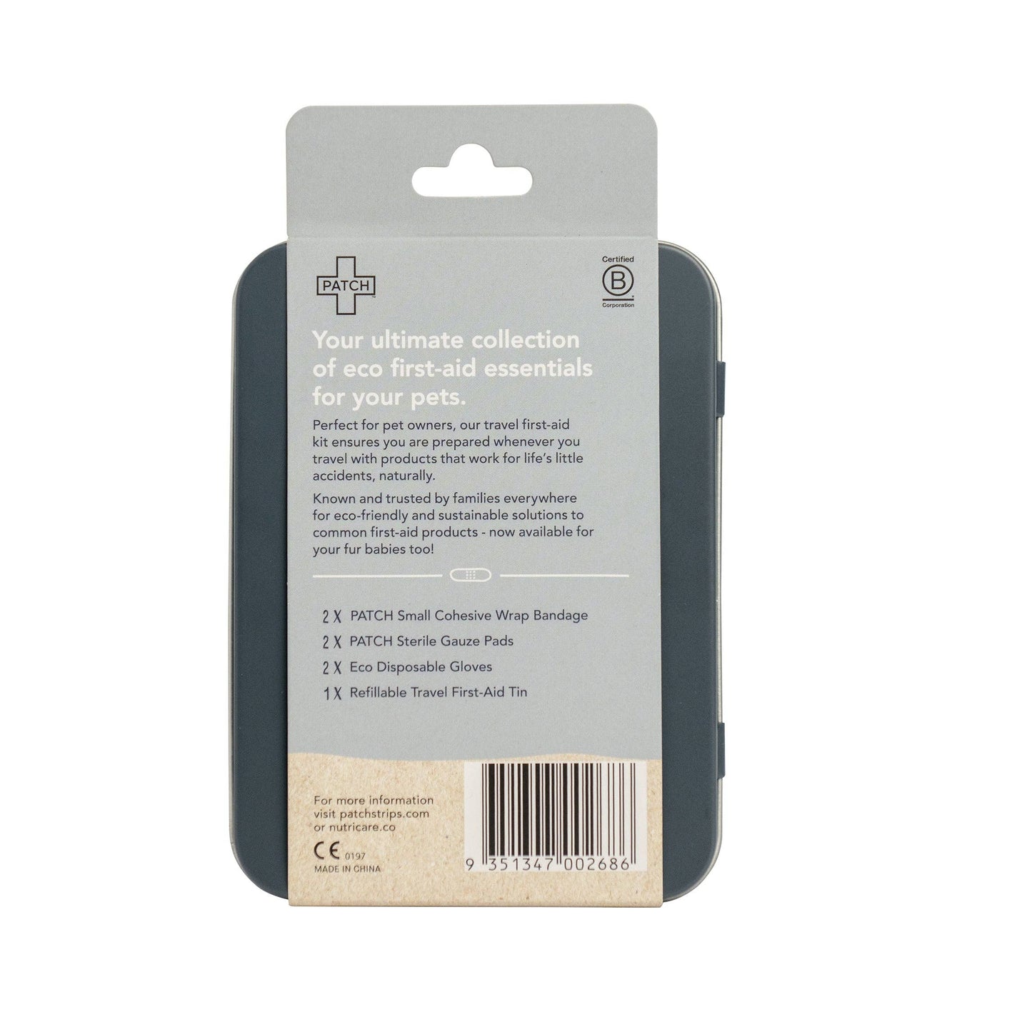 PATCH Pet Eco On-The-Go Travel Bandage Kit for Pets