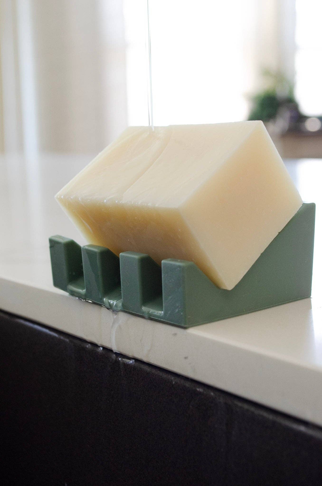 Silicone Draining Soap Dish | Sage Green