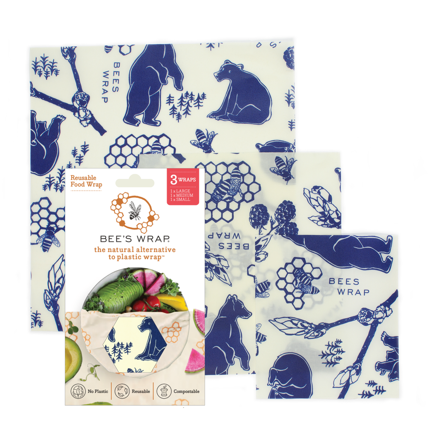 Assorted 3 Pack - Bees & Bears