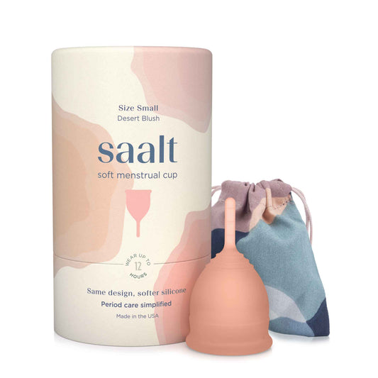 Saalt Soft Menstrual Cup: Small / Desert Blush