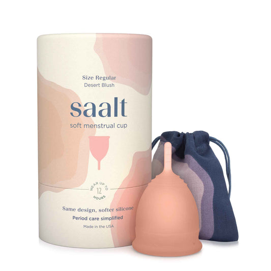 Saalt Soft Menstrual Cup: Regular / Desert Blush