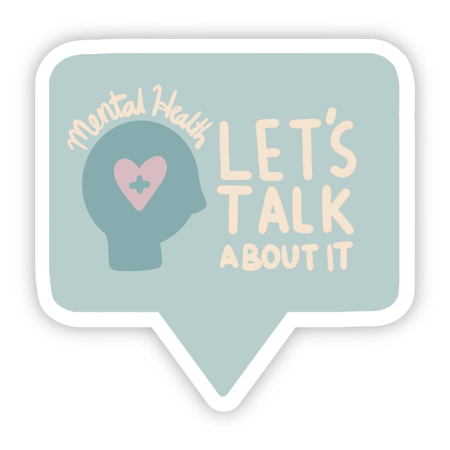 Mental Health "Let's Talk About It" Sticker