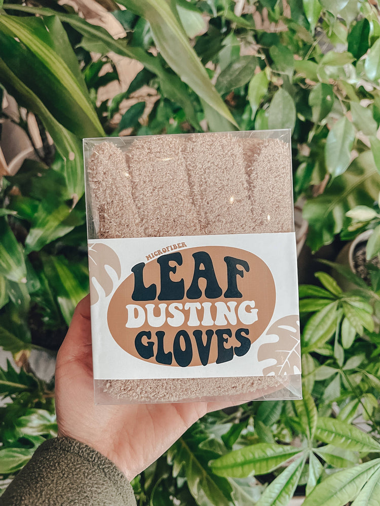 Microfiber Leaf Dusting Gloves